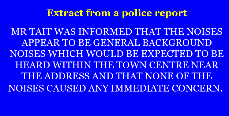 Police report excerpt