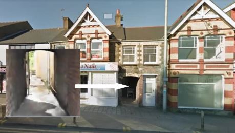 Alleyway between buildings