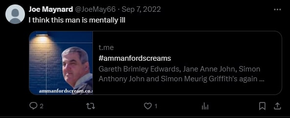 Joe Maynard comment 1