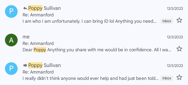 Poppy Lambert email 4