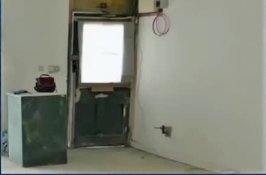 Safe behind front door