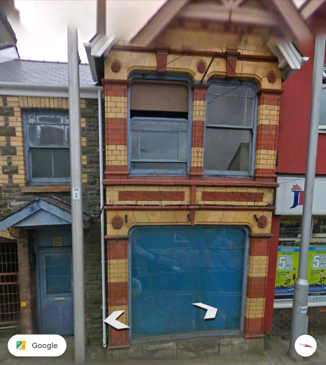 Window with plastic sheet in 2009