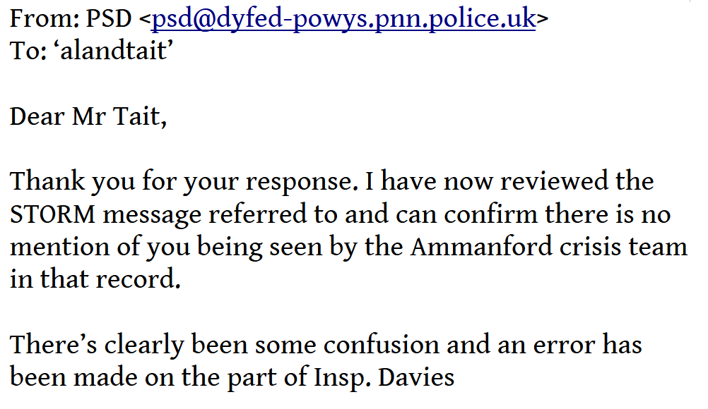 Police apology extract