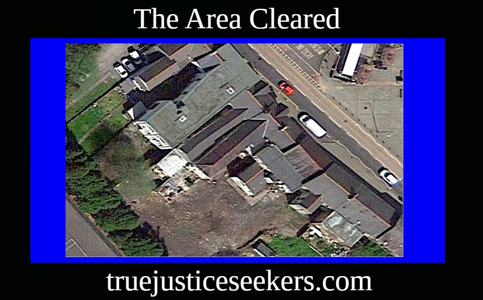 The area cleared