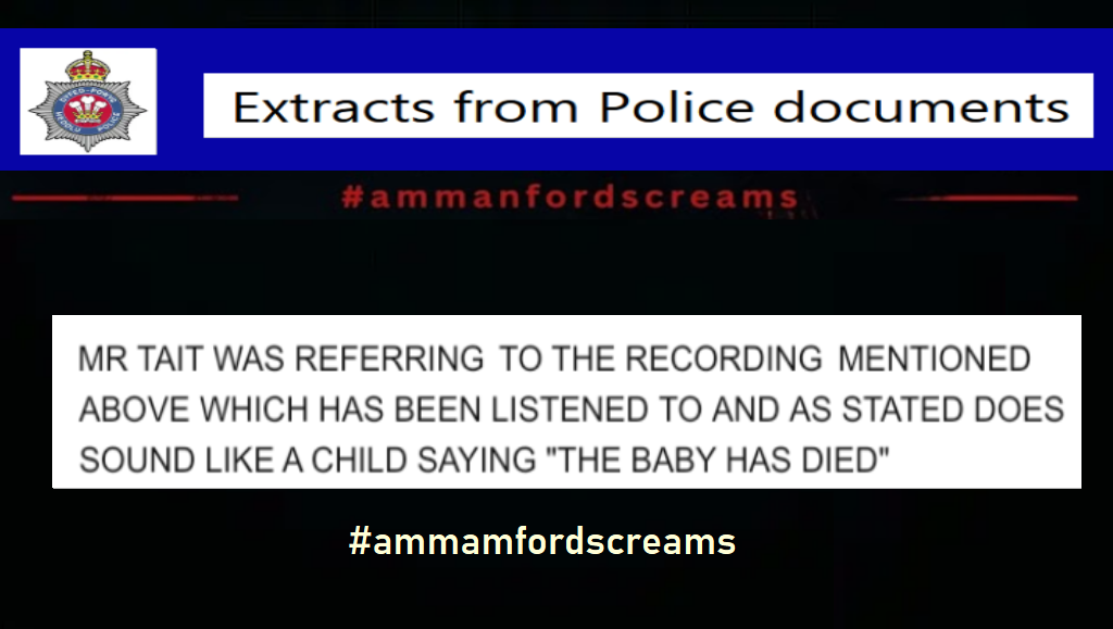 Police report extract dismissing the recording – page 1