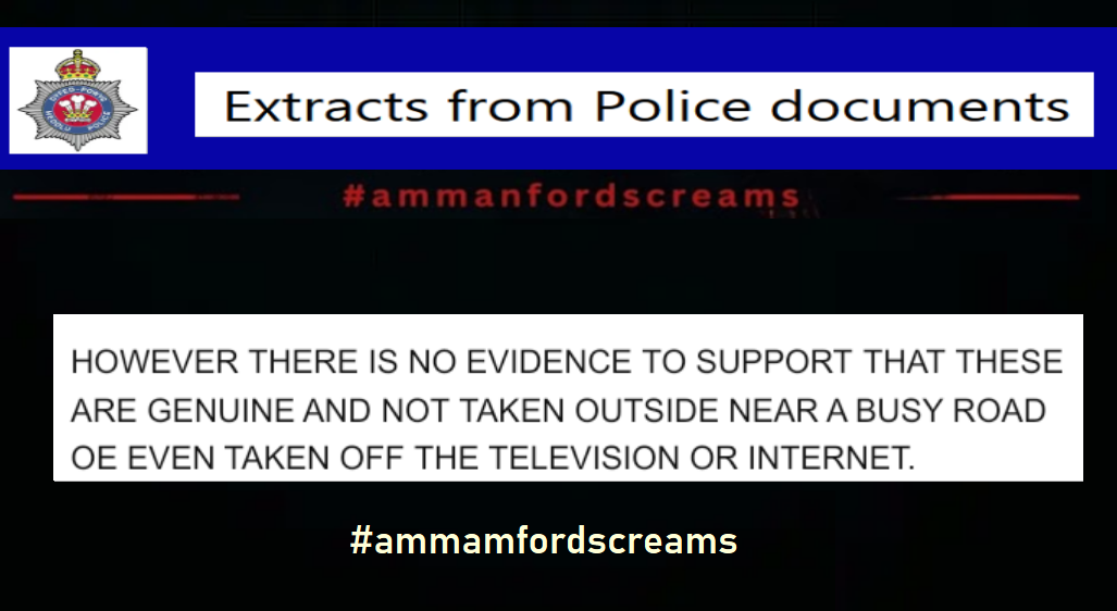 Police report extract dismissing the recording – page 2