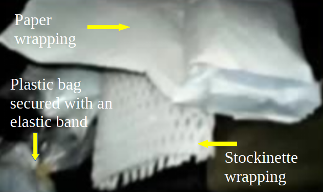An explanation of how well the bag is wrapped